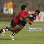 Action moment during the Sri Lanka Vs Hong Kong U-19 Asia Rugby Championship 2017, 1st leg held at Race Course grounds in Colombo, Sri Lanka on 10th of December 2017